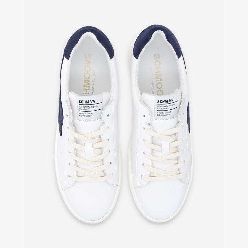 SPARK SIGNATURE M - NAPPA/SUEDE -  BLANC/BLEU